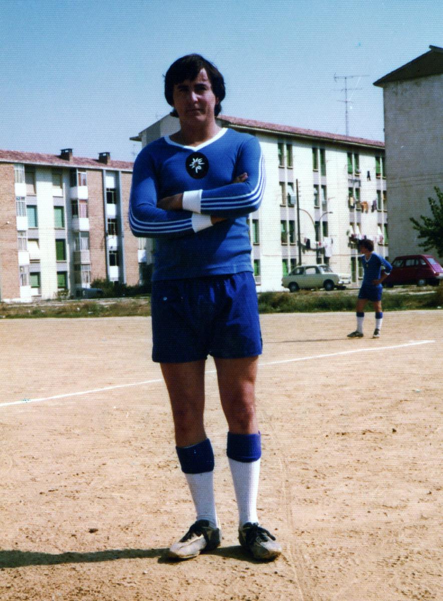 Fotografía histórica de Pedro Gabarre 1ª Regional Peña Edelweiss Temporada 1979/1980